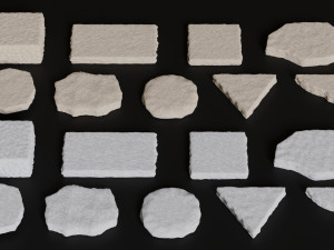 Rock Podium for Product Display 3D Model