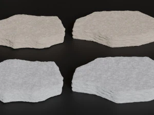 Rock Podium for Product Display 3D Model