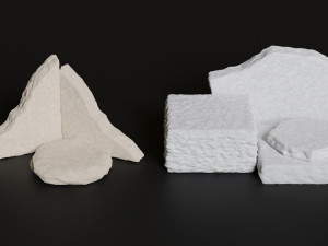 Rock Podium for Product Display 3D Model