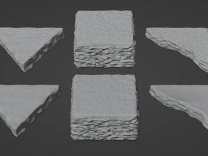 Rock Podium for Product Display 3D Model