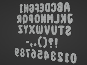 Gingerbread Christmas Cookie Alphabet Set 1 3D Model