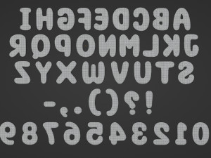 Gingerbread Christmas Cookie Alphabet Set 1 3D Model