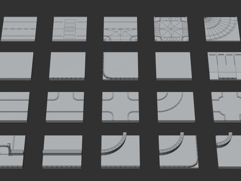 Cartoon Low Poly Modular City Pack Model 3D