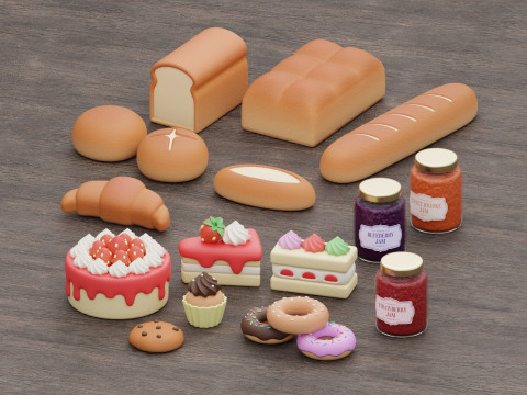 Bakery Collection 3D 模型