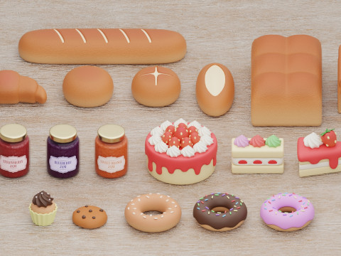Bakery Collection 3D Model