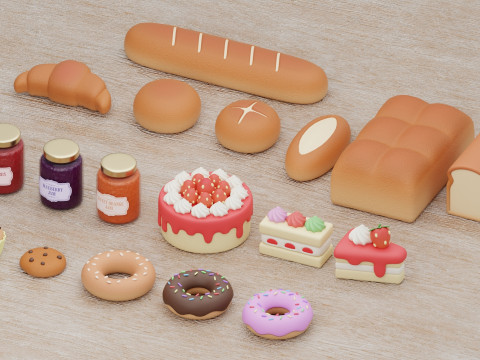 Bakery Collection 3D Model