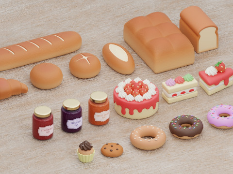 Bakery Collection 3D Model