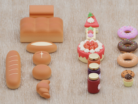 Bakery Collection 3D Model