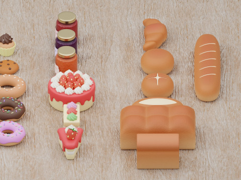 Bakery Collection 3D Model