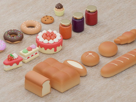 Bakery Collection 3D Model