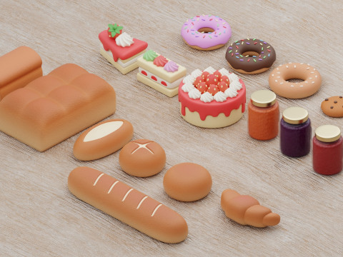 Bakery Collection 3D Model