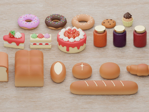 Bakery Collection 3D Model