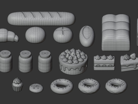 Bakery Collection 3D Model