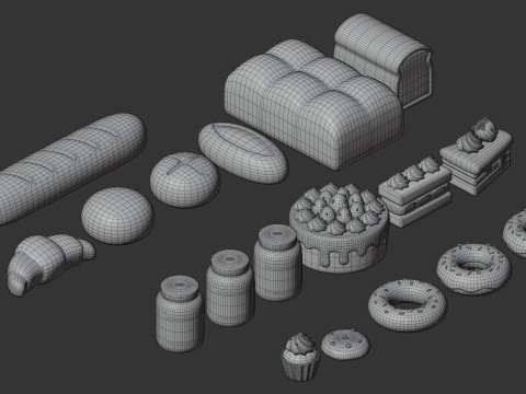 Bakery Collection 3D Model