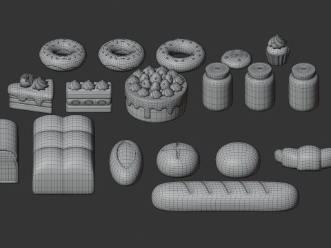 Bakery Collection 3D Model