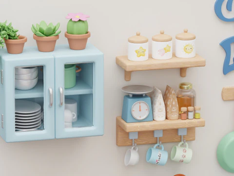 Colecci&oacute;n de utensilios de cocina Modelo 3D