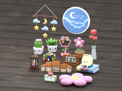 Room Decor Collection Modelo 3D