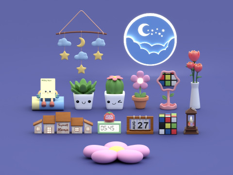 Room Decor Collection 3D 模型