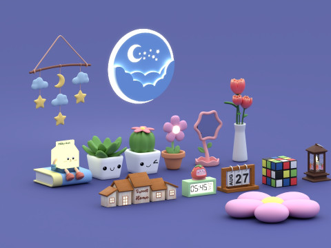 Room Decor Collection 3D 模型