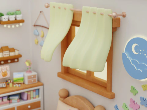 객실 장식 컬렉션 3D 모델