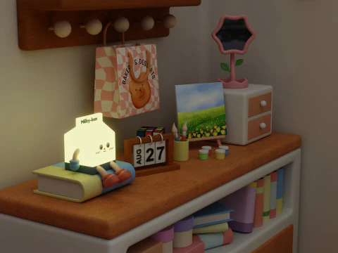 객실 장식 컬렉션 3D 모델