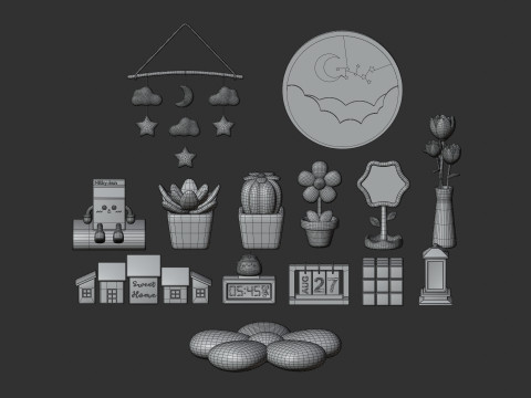 Room Decor Collection 3D 模型