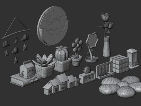 Room Decor Collection 3D 模型