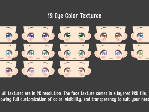 Anime Chibi Base Mesh 3D Модель