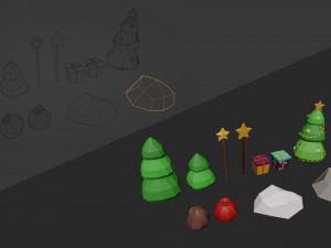 Christmas set 3D Model
