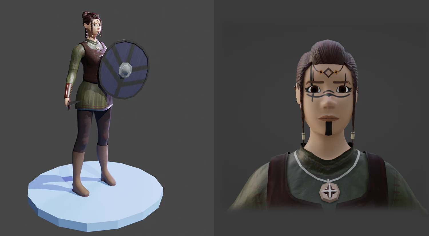 Viking game model 3D Model .c4d .max .obj .3ds .fbx .stl .blend
