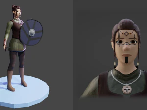 바이킹 게임 모델 3D 모델