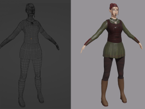 Viking game model Modèle 3D