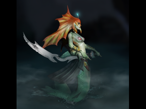 Naga Siren from Dota 2 3D मॉडल