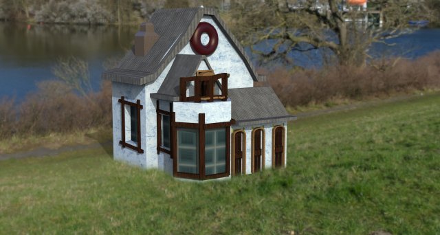 House Model 3D .c4d .max .obj .3ds .fbx .stl .blend 