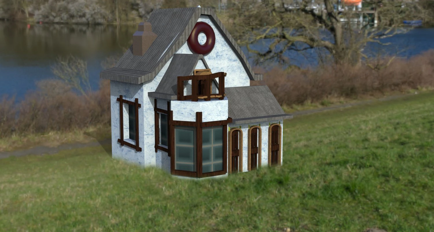 House 3D Model .c4d .max .obj .3ds .fbx .stl .blend