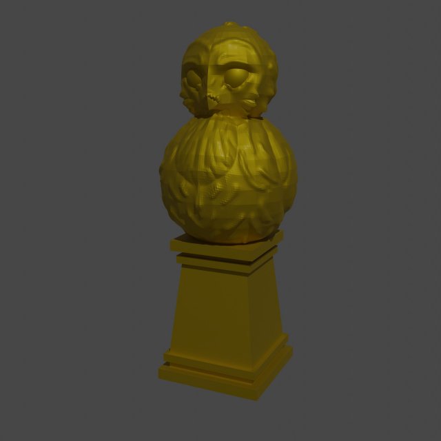 Owl figurine 3D 모델 .c4d .max .obj .3ds .fbx .stl .blend 