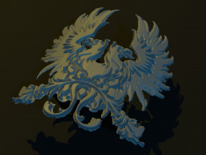 Coat of arms from the Dragon Age game 3D Model