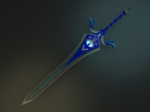 Ceremonial Two-handed Sword from Genshin Impact 3D Model