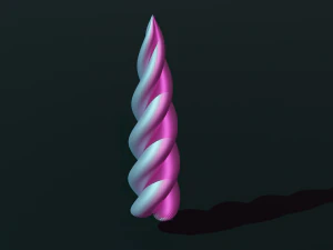 独角兽角 3D 模型