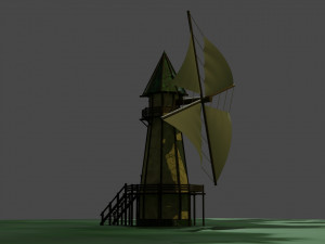 Fantasy mill 3D 模型