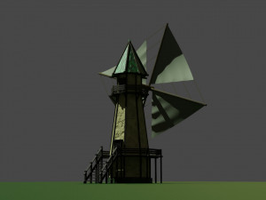 Fantasy mill 3D 模型