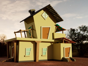 ToonHouse 3D मॉडल