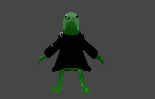 Cartoon Lizard 3D-Modell .c4d .max .obj .3ds .fbx .stl .blend 
