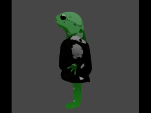 Cartoon Lizard 3D-Modell