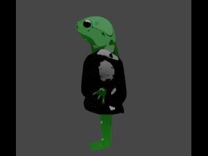 Cartoon Lizard 3D Model