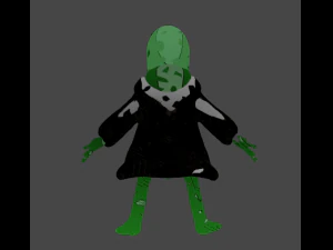 Cartoon Lizard 3D Model
