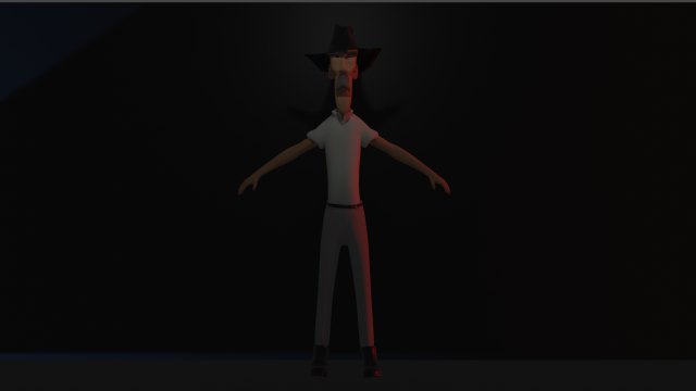 SHERIFF CHARACTER 3Dモデル .c4d .max .obj .3ds .fbx .stl .blend 