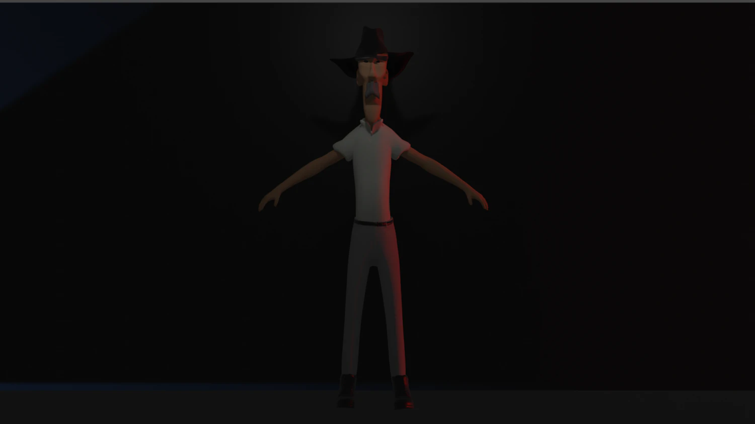 SHERIFF CHARACTER 3D Model .c4d .max .obj .3ds .fbx .stl .blend