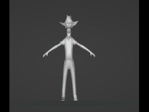 SHERIFF CHARACTER 3Dモデル