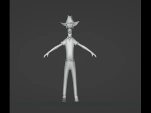 SHERIFF CHARACTER 3D Model